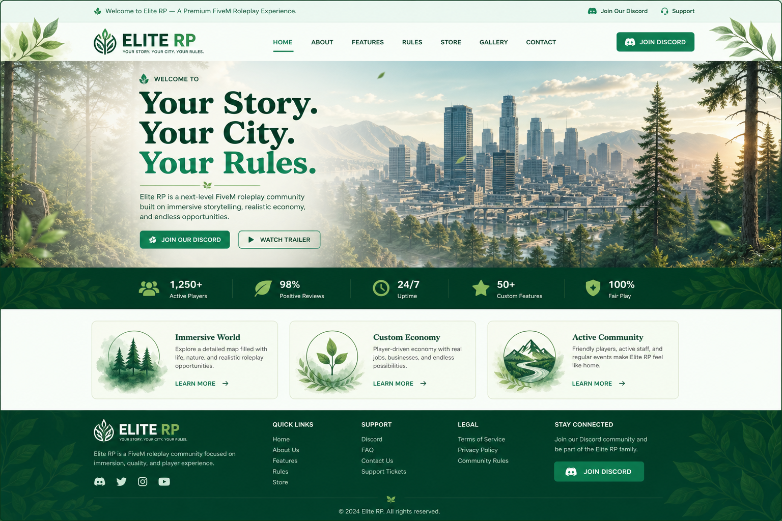 Forest — Homepage preview